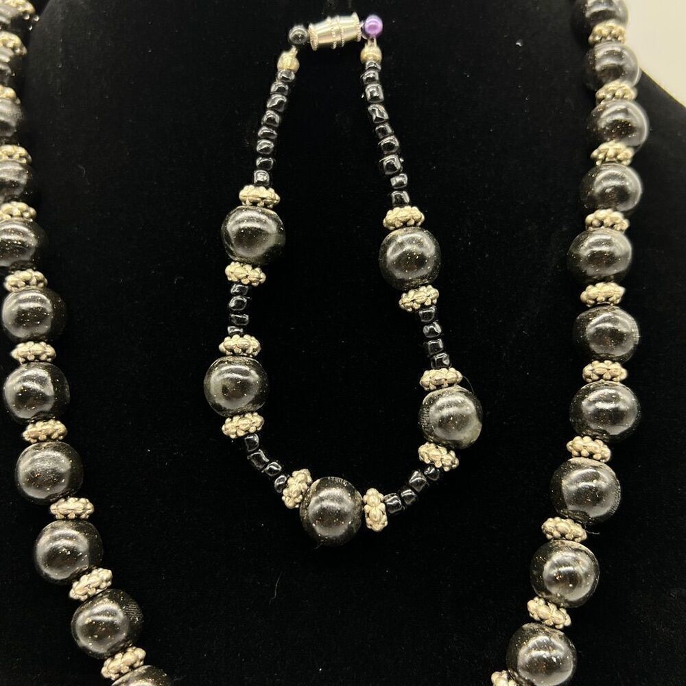 Handmade Polymer Clay Necklace and Bracelet Set - Picture 2 of 8